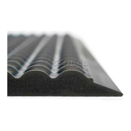 Ergomat Ergomat Basic Bubble Anti Fatigue Mat 5/8in Thick 2' X 10' Black BB0210